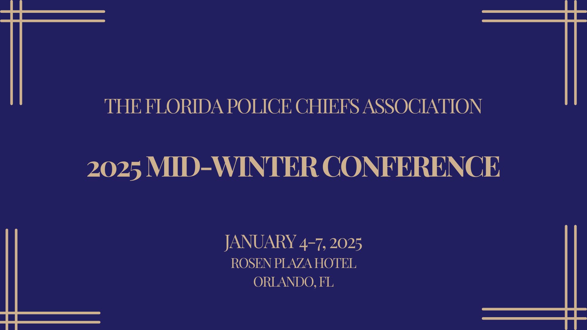 2025 MidWinter Conference Florida Police Chiefs Association